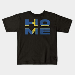 Home Sweden Flag Swedish Kids T-Shirt